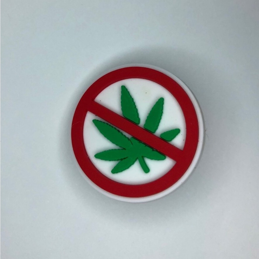 No Weed Shoes Charm Jibbitz